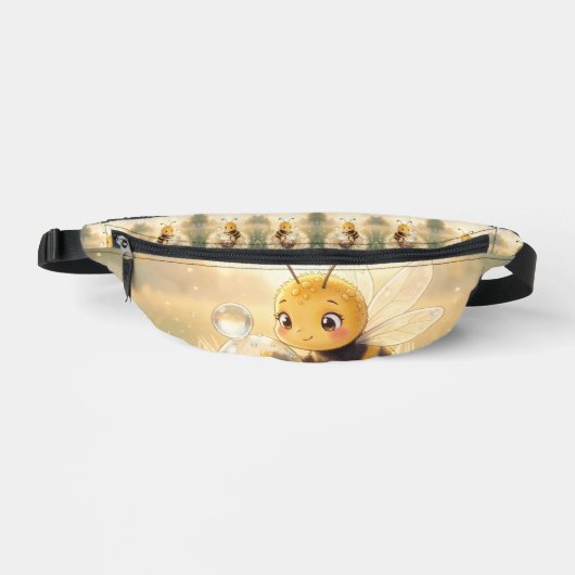 Goldene Hummel im Blütentanz.9 Bauchtasche (Vorderseite)