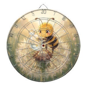 Goldene Hummel im Blütentanz.9 Dartscheibe