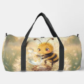 Goldene Hummel im Blütentanz.9 Duffle Bag (Vorderseite)