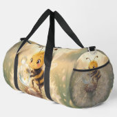 Goldene Hummel im Blütentanz.9 Duffle Bag (Rechte Ecke)