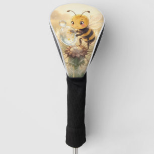 Goldene Hummel im Blütentanz.9 Golf Headcover