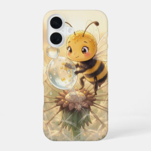 Goldene Hummel im Blütentanz.9 iPhone 16 Hülle