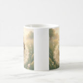 Goldene Hummel im Blütentanz.9 Kaffeetasse (Mittel)