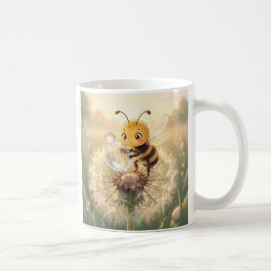 Goldene Hummel im Blütentanz.9 Kaffeetasse (Rechts)