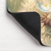 Goldene Hummel im Blütentanz.9 Mousepad (Ecke)