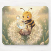 Goldene Hummel im Blütentanz.9 Mousepad (Vorne)
