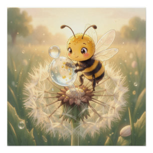 Goldene Hummel im Blütentanz.9 Poster