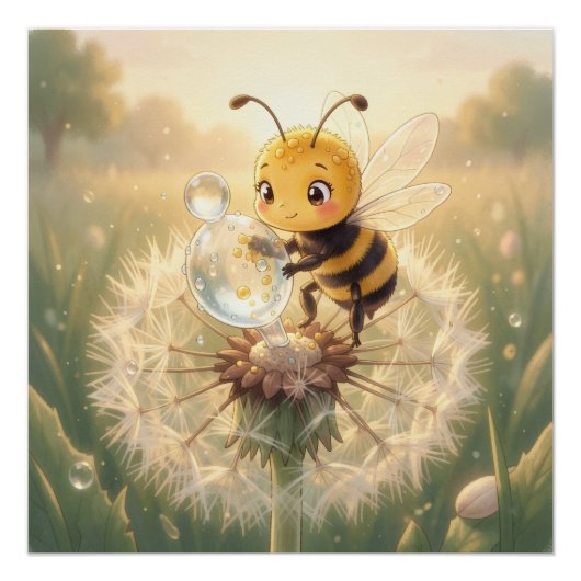 Goldene Hummel im Blütentanz.9 Poster (Vorderseite)