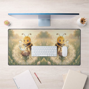 Goldene Hummel im Blütentanz.9 Schreibtischunterlage
