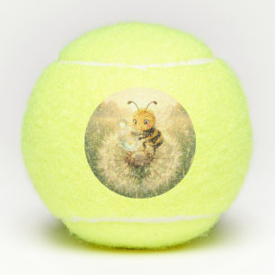 Goldene Hummel im Blütentanz.9 Tennisbälle