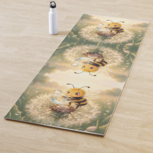 Goldene Hummel im Blütentanz.9 Yogamatte