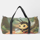 Goldene Hummel im Blütentanz Duffle Bag (Vorderseite)