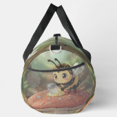 Goldene Hummel im Blütentanz Duffle Bag (Rechts)