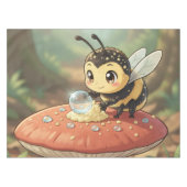 Goldene Hummel im Blütentanz Tischdecke (Vorderseite (Horizontal))