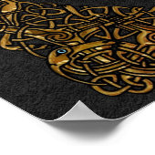 Goldene Hunde drucken Poster (Ecke)