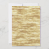 goldene Imitate Folie Doodle Herz Valentine Fotoka Einladung (Rückseite)