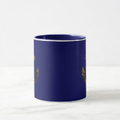 Goldene Imitate funkeln Glitzer Anchor Marineblau Tasse (Zentrum)