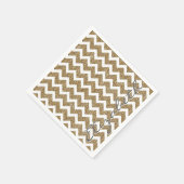 Goldene Imitate Glitzer-Effekte Serviette (Ecke)