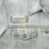 goldene Imitate mit irisierender Folie Glitzer Namensschild (Beispiel)