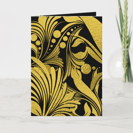 Goldene Imitate Rodelbahn mit Aussicht Feiertagskarte (Vorderseite)