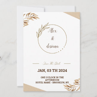 Goldene Imitation Einladung