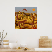 Goldene Indianer Poster (Küche)