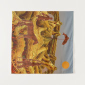 Goldene Indianer Wandteppich (Vorderseite (Horizontal))