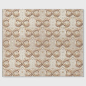 Goldene Infinity-Geschenkpapier Geschenkpapier (Flach)