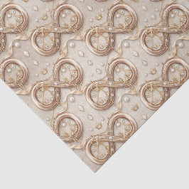 Goldene Infinity-Hochzeitstaschentücher aus Papier