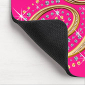 Goldene Initiale F - niedliches Mousepad (Ecke)