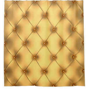 Goldene Innendekoration des Glamours Duschvorhang