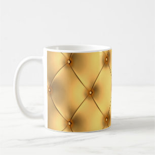 Goldene Innendekoration des Glamours Kaffeetasse