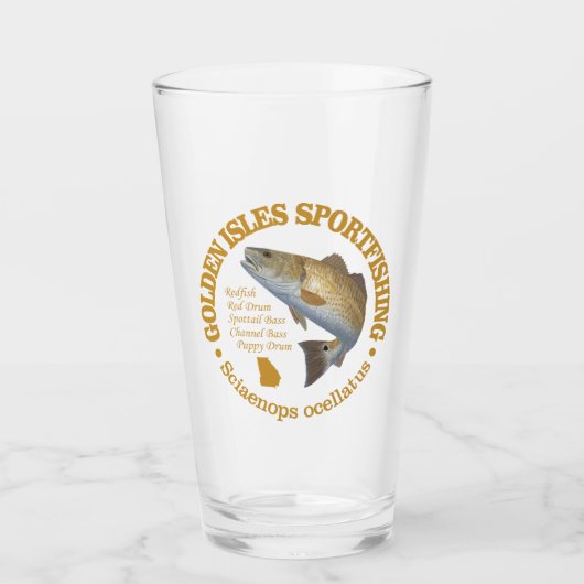 Goldene Inseln (Rotbarsch) Glas (Vorderseite)