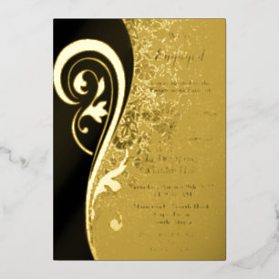Goldene Inspiration Folieneinladung
