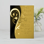 Goldene Inspiration Folieneinladung (Stehend vorne)