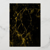 Goldene Inspiration Folieneinladung (Rückseite)