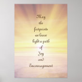 Goldene Inspiration und Förderung Poster (Vorne)