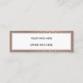 Goldene Instagramm-Social-Media Mini Visitenkarte (Rückseite)