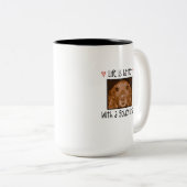 Goldene Irishcoffee-Tasse Zweifarbige Tasse (VorderseiteRechts)