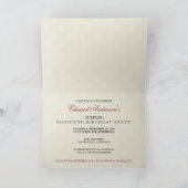 Goldene Jahre Damast-Geburtstag KARTE (Innenseite)