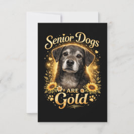 Goldene Jahre, treue Herzen Dankeskarte
