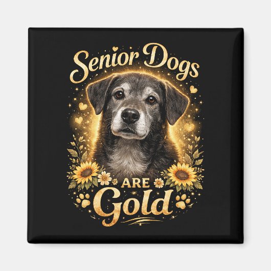 Goldene Jahre, treue Herzen Magnet (Vorne)
