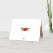 Goldene Joy Blockbriefe mit Poinsettias (Rückseite)