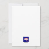 Goldene Jubiläumsflachkarte Feiertagskarte (Rückseite)