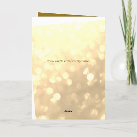 Goldene Jubiläumsgrösse Mama & Vater Grußkarte. Karte (Rückseite)