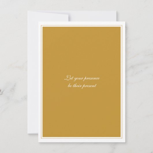 Goldene Jubiläumsmedaille Party Einladung (Rückseite)