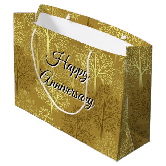 Goldene Jubiläumstasche Große Geschenktüte