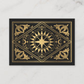 Goldene Jugendstil-Gotische Tarot-Card Song-Anfrag Begleitkarte (Rückseite)
