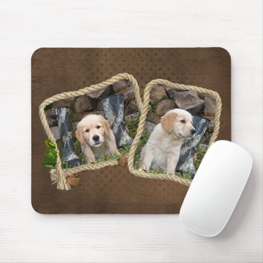 Goldene Jungtiere Mousepad (Mit Mouse)