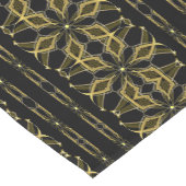 Goldene kaleidoscoped Sterne Kurzer Tischläufer (Ecke)